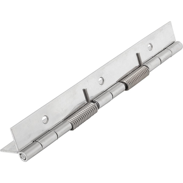 Kipp Spring Hinge Spring Open A=40, B=180, Form:B Round Hole, Stainless Steel Bright K1176.14018001 - main